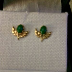 Jade earrings